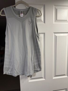 Gymshark Light Gray Men’s Performance Mesh Tank